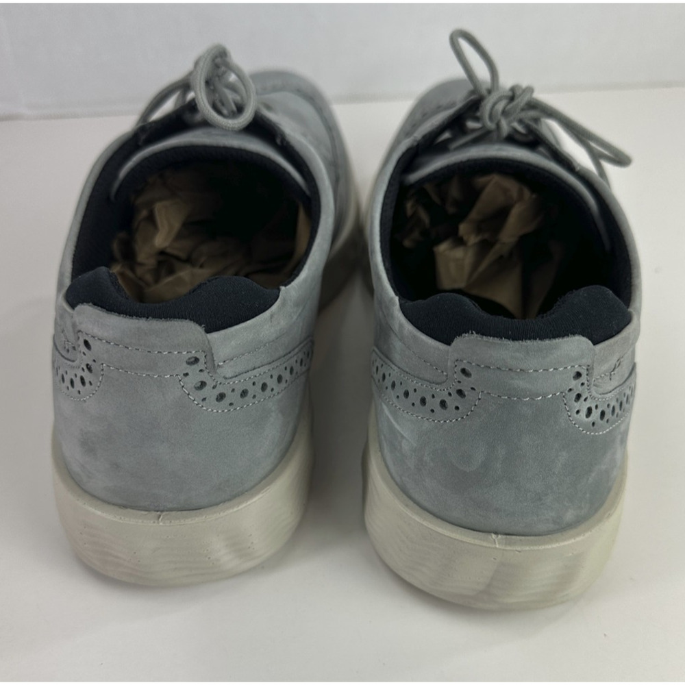 ECCO S Lite Hybrid Grey Oxford Wingtip Shoes Nubuck Brogue EU 45 Men's US 11 - Picture 7 of 16
